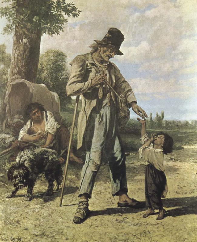 Gustave Courbet Beggar oil painting image